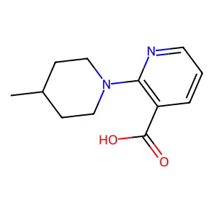 2-(4-Methyl-1-piperidinyl)nicotinic acid structure