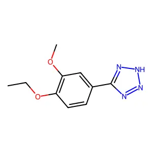 5-(4-ethoxy-3-methoxyphenyl)-2H-tetrazole structure