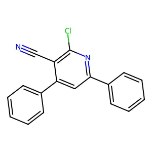 2-Chloro-4,6-diphenylnicotinonitrile structure