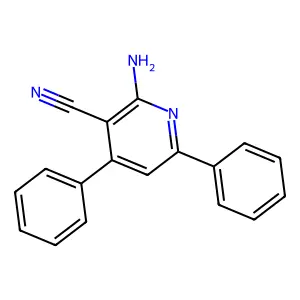 2-Amino-4,6-diphenylpyridine-3-carbonitrile structure