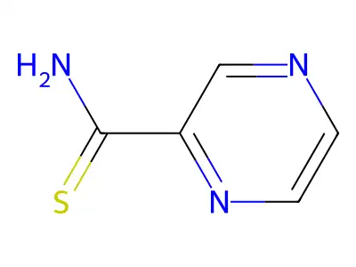 Pyrazinethiocarboxamide structure