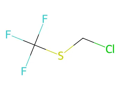 Chloromethyl trifluoromethyl sulfide structure
