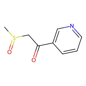 Ethanone, 2-(methylsulfinyl)-1-(3-pyridinyl)- structure