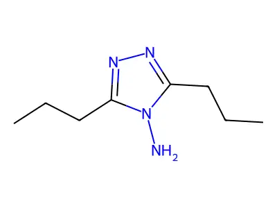 3,5-Dipropyl-1,2,4-triazol-4-ylamine structure