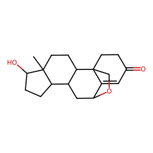 6beta,19-Epoxy-17beta-hydroxyandrost-4-en-3-one structure