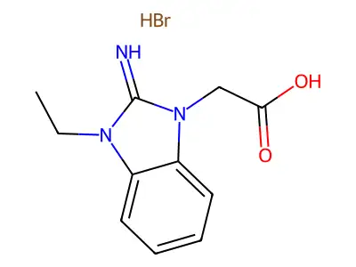 (3-Ethyl-2-imino-2,3-dihydro-1H-benzimidazol-1-yl)acetic acid hydrobromide structure