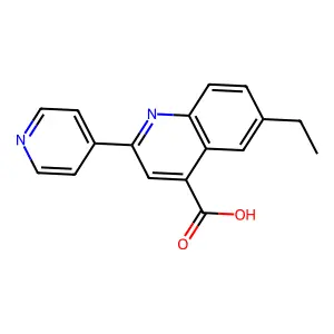 6-Ethyl-2-pyridin-4-ylquinoline-4-carboxylic acid structure