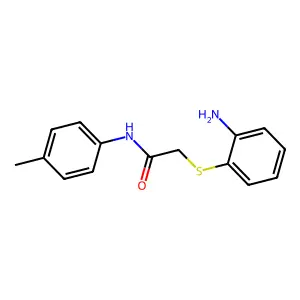 2-((2-Aminophenyl)thio)-N-(4-methylphenyl)acetamide structure