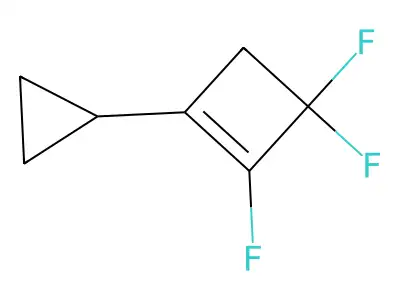 1-Cyclopropyl-2,3,3-trifluorocyclobutene structure