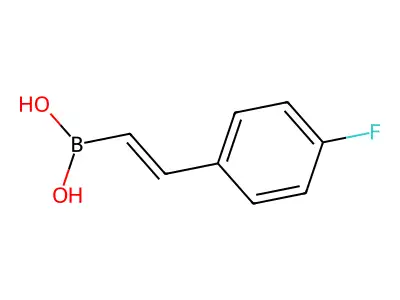 (E)-4-fluorostyrylboronic acid structure