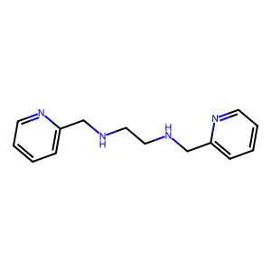 N~1~,N~2~-Bis((pyridin-2-yl)methyl)ethane-1,2-diamine structure
