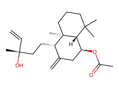 Larixyl acetate structure