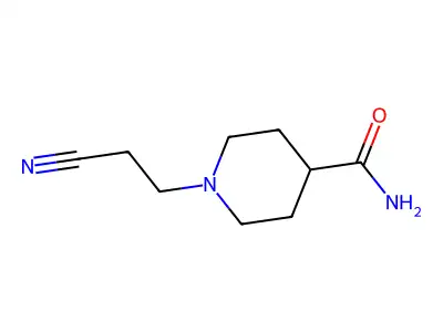 1-(2-Cyanoethyl)piperidine-4-carboxamide structure
