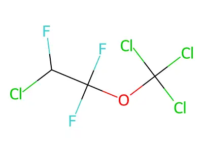 2-Chloro-1,1,2-trifluoro-1-(trichloromethoxy)ethane structure