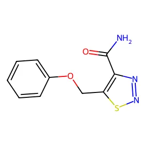 5-(Phenoxymethyl)-1,2,3-thiadiazole-4-carboxamide structure