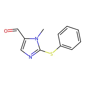 1-methyl-2-(phenylsulfanyl)-1H-imidazole-5-carbaldehyde structure