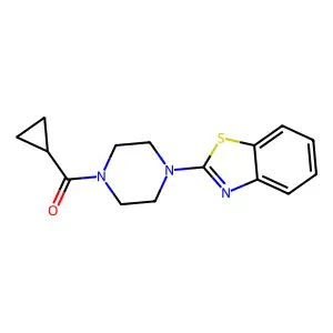 [4-(1,3-Benzothiazol-2-yl)piperazino](cyclopropyl)methanone structure