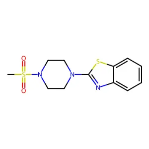 2-[4-(Methylsulfonyl)piperazino]-1,3-benzothiazole structure