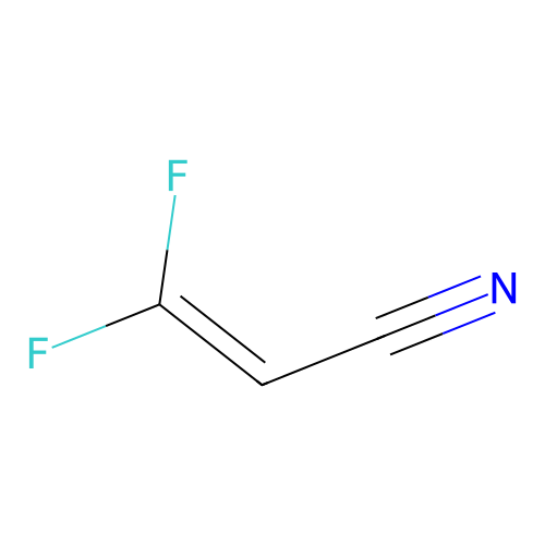 3,3-Difluoro-2-propenenitrile structure