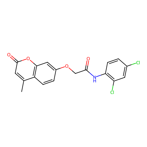 N-(2,4-dichlorophenyl)-2-((4-methyl-2-oxo-2H-chromen-7-yl)oxy)acetamide structure
