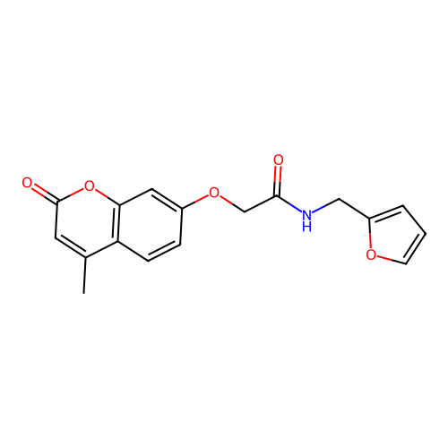 N-Furan-2-ylmethyl-2-(4-methyl-2-oxo-2H-chromen-7-yloxy)-acetamide structure