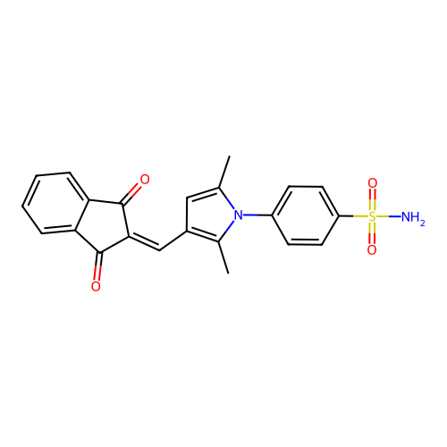 C22H18N2O4S structure