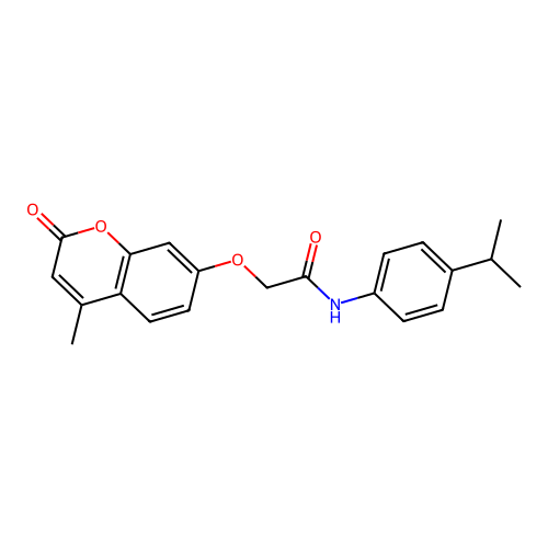 N-(4-isopropylphenyl)-2-((4-methyl-2-oxo-2H-chromen-7-yl)oxy)acetamide structure
