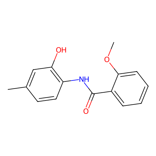 N-(2-羟基-4-甲基苯基)-2-甲氧基苯甲酰胺 structure