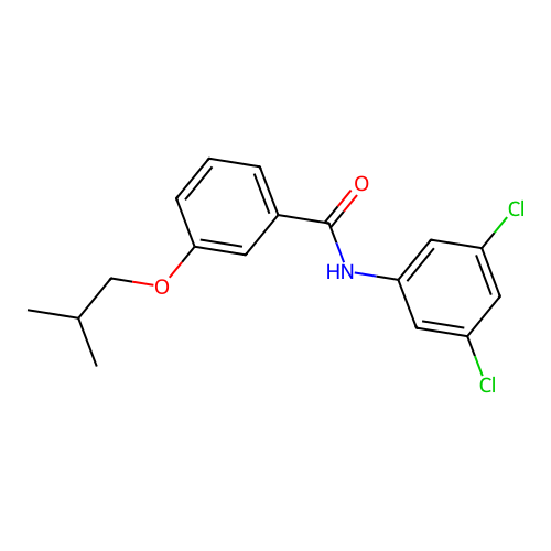 N-(3,5-dichlorophenyl)-3-(2-methylpropoxy)benzamide structure
