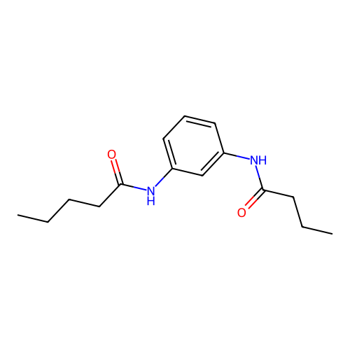 N-[3-(butanoylamino)phenyl]pentanamide structure