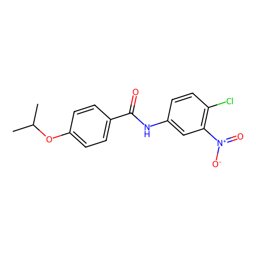 N-(4-chloro-3-nitrophenyl)-4-(propan-2-yloxy)benzamide structure