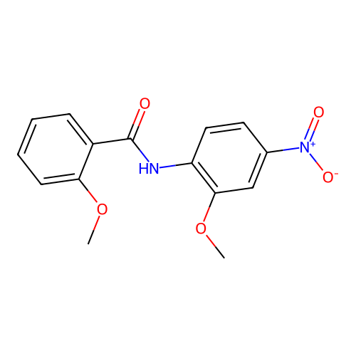 2-methoxy-N-(2-methoxy-4-nitrophenyl)benzamide structure