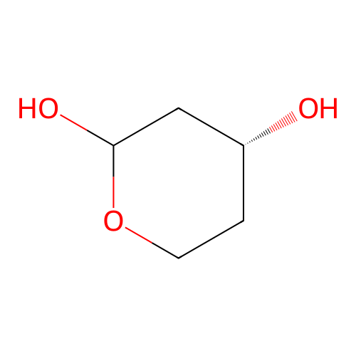 (4R)-oxane-2,4-diol structure