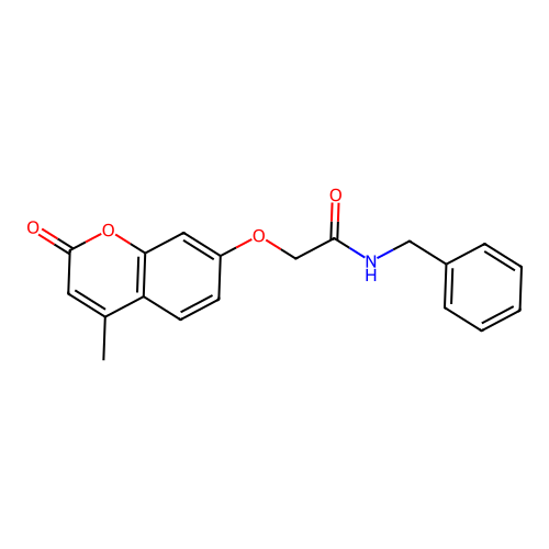 N-benzyl-2-((4-methyl-2-oxo-2H-chromen-7-yl)oxy)acetamide structure