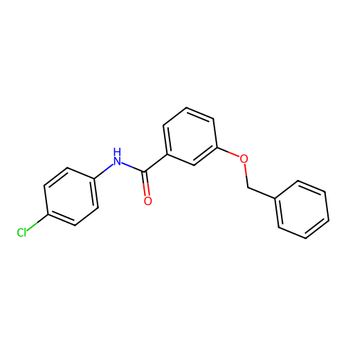 3-(benzyloxy)-N-(4-chlorophenyl)benzamide structure