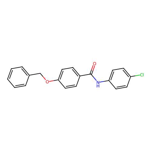 4-(benzyloxy)-N-(4-chlorophenyl)benzamide structure