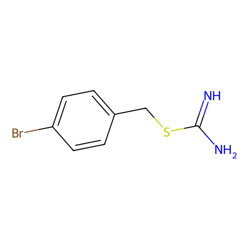 2-[(4-Bromophenyl)methyl]isothiourea structure