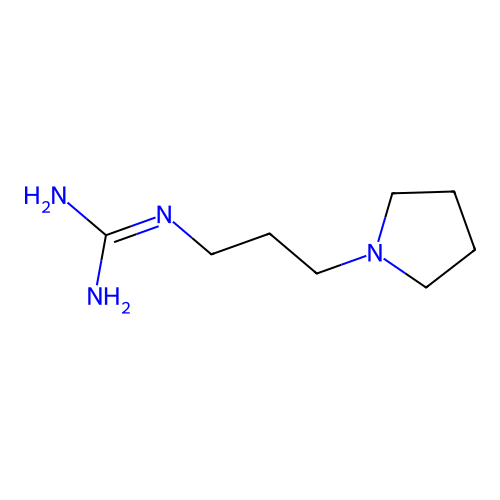 N-[3-(1-pyrrolidinyl)propyl]guanidine structure
