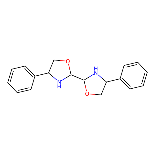 rel-(4R,4'R)-4,4'-Diphenyl-2,2'-bioxazolidine structure