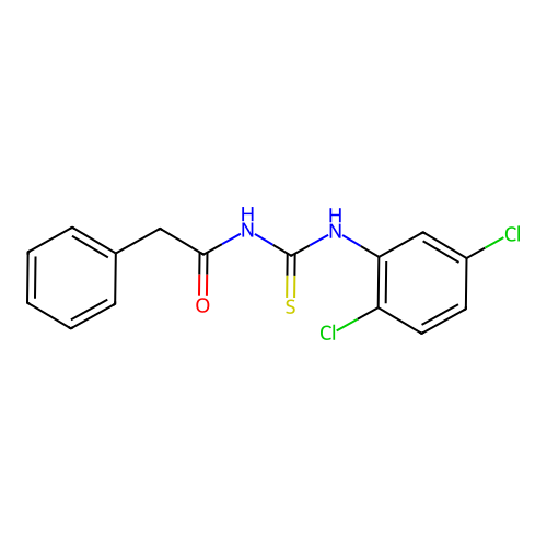 N-[(2,5-dichlorophenyl)carbamothioyl]-2-phenylacetamide structure