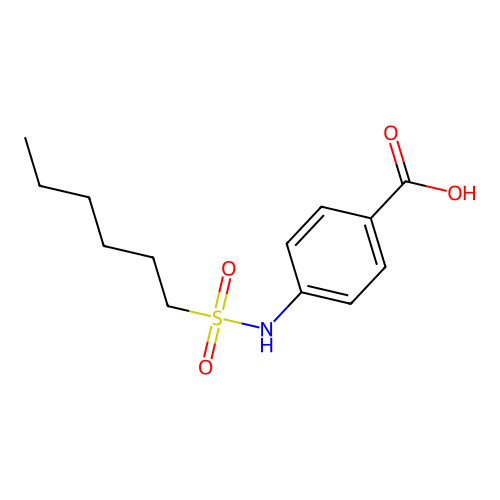 4-(Hexylsulfonylamino)benzoic acid structure