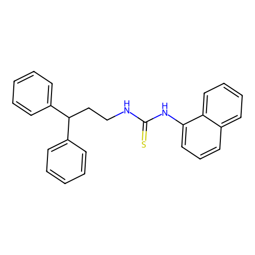 1-(3,3-Diphenylpropyl)-3-naphthalen-1-ylthiourea structure
