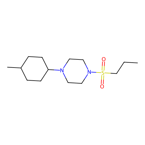 1-(4-Methylcyclohexyl)-4-(propylsulfonyl)piperazine structure