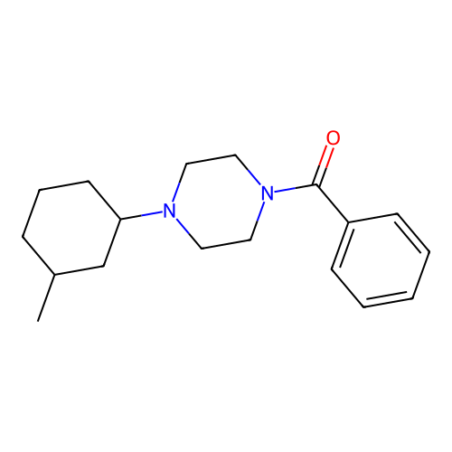 [4-(3-Methylcyclohexyl)piperazin-1-yl](phenyl)methanone structure