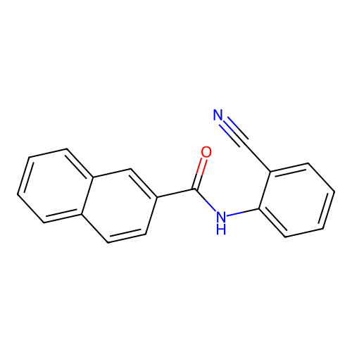 N-(2-cyanophenyl)-2-naphthamide structure