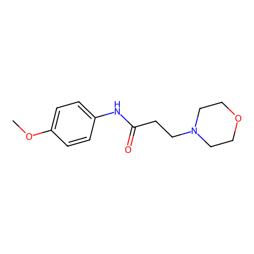 N-(4-甲氧基苯基)-3-吗啉-4-基丙酰胺 structure