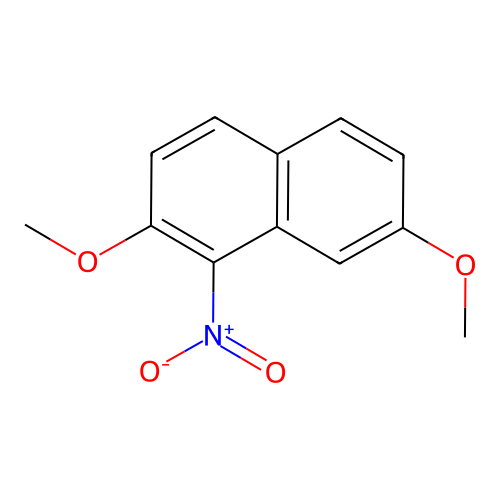 2,7-Dimethoxy-1-nitronaphthalene structure