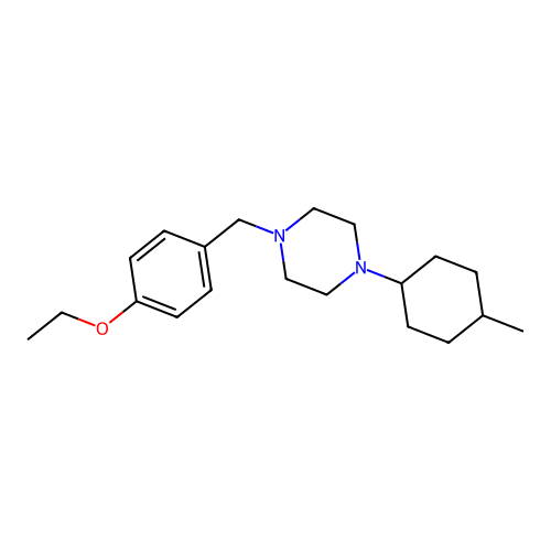1-(4-Ethoxybenzyl)-4-(4-methylcyclohexyl)piperazine structure