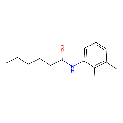 N-(2,3-dimethylphenyl)hexanamide structure