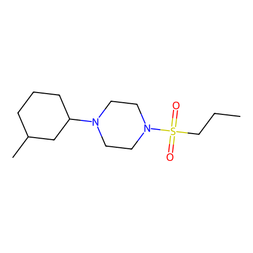 1-(3-Methylcyclohexyl)-4-(propylsulfonyl)piperazine structure